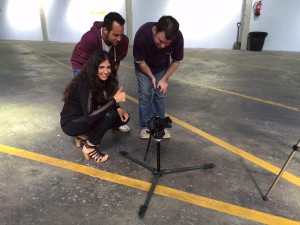 Clara, Saiko i Javier gravació Respira